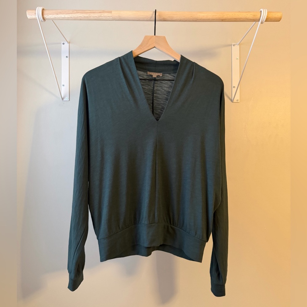 Lilla P Green Long Sleeve Top